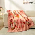 thumbnail image 5 of Ultra-Soft Flannel Blanket with Strawberry&Girl Cartoon Design, Cozy Throw for Bedroom Sofa Travel, Perfect Gift for Family Friends Applies To Super Soft Decorative Sofa/sofa/bedroom Cartoon Blanket, 5 of 8