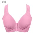 thumbnail image 1 of Sujetador Inalámbrico Transpirable Hebilla Frontal Correa Ancha Ropa Interior Delgada para Mujer Niña, Morado Rojo, 46/105 seitruly AP001203-36, 1 of 7