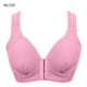 thumbnail image 1 of Sujetador Inalámbrico Transpirable Hebilla Frontal Correa Ancha Ropa Interior Delgada para Mujer Niña, Morado Rojo, 46/105 AweSitey AP001203-36, 1 of 7