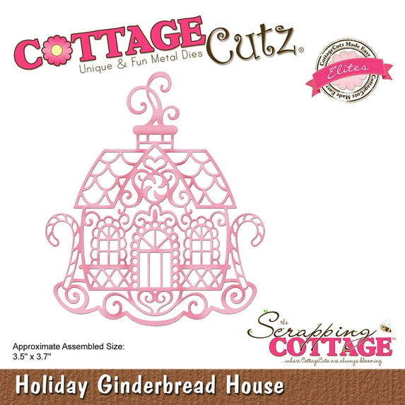 Cottagecutz Elites Die-Holiday Gingerbread House 3.5"X3.7"