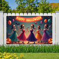thumbnail image 2 of Colorful Skeleton Happy Halloween Banner for Holiday Celebration Indoor Decoration Kids Party, 2 of 5