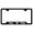 Black, variant on Cadilac XTS Laser Etched Logo Cut-Out License Plate Frame (Brushed Chrome)