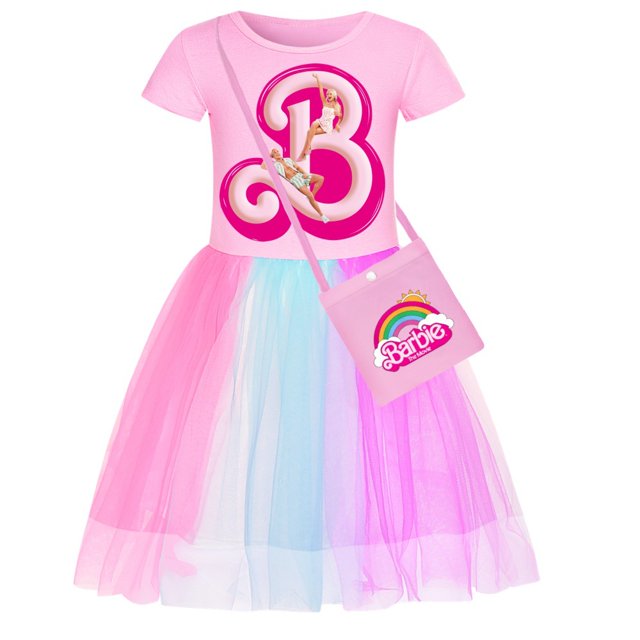 Barbie Girl Dress, Rainbow Lace Dress