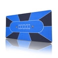 thumbnail image 1 of KDTHTFA 70"x35" Poker Table Mat for 6-8 Players, Foldable Poker Tabletop with Non-Slip Rubber, High-Density Fabric, Blue, Portable with Carry Bag, 1 of 11