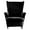 Black, variant on ATJIA Velvet Wing Chair Covers Stretch Wingback Slipcover for Living Room Armchair Protector Soft Sofa Couch Cover