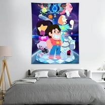 Steven Universe-Theme Anti-pilling Tapestry Gift Wall Hanging Backdrop for Room Bedroom Girls Fans Background Banner Party Birthday Supplies Decor
