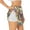 White, variant on Butterfly 3 Printed 2 in 1 Women's Workout Shorts for Athletic Gym Running Shorts with Phone Pockets-Medium