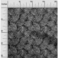 thumbnail image 2 of oneOone Cotton Cambric Gray Fabric Leaves Sewing Material Print Fabric By The Yard 42 Inch Wide, 2 of 4