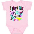 thumbnail image 3 of Inktastic I Love My Dad- 80s Retro Style Boys or Girls Baby Bodysuit, 3 of 5