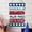 Z-4-Navy, variant on Patriotic Star Shaped Wooden Door Hanger Memorial Day Wooden Door Hanger Decoration 4th of July Patriotic Triple Star Door Hanger American Flag Print Wooden Sign for Front Door Porch Decor 1Pcs