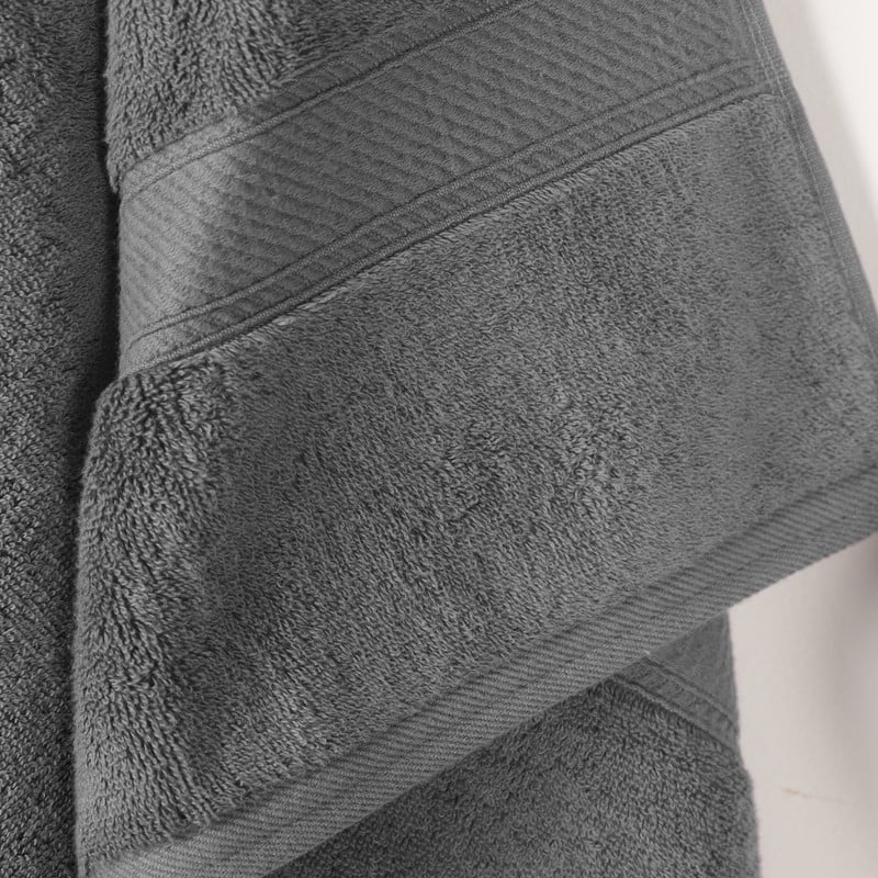 Superior 800 GSM Egyptian Cotton Heavyweight Bath Towel Set of 2, Charcoal