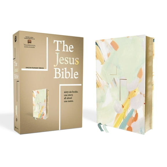 The Jesus Bible, ESV Edition, Leathersoft, Multi-Color/Teal, (Hardcover)