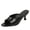Black, variant on Women Open Toe Low Heel Mule Sandals 1.96 Inch Kitten Heel Slip on Slides Black Leather Casual Summer Shoes for Daily Work Party Vacation