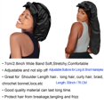 thumbnail image 4 of Gorro de pelo largo de seda satinada, tamaño Jumbo, para mujer, 4 of 6