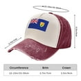 thumbnail image 3 of Flag Of The Turks And Caicos Island Distressed Baseball Cap Dad Hats for Men Women Vintage Trucker Hat Low Profile Ball Caps, 3 of 7