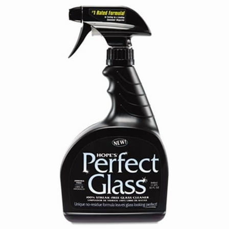 HOPE'S Perfect Glass Cleaner Spray, Streak-Free Clean for Windows, Windshields, Etc, 32 Fl Oz, Pack of 1