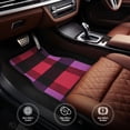thumbnail image 6 of Crystal Fleece Car Floor Mats Set Of Four - Bottom Injection Molded For Easy Installation To Prevent Interior Contamination Suitable For Most Cars Palevioletred Buffalo Plaid Check Tartan Scotland_3, 6 of 7