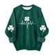 thumbnail image 2 of Blusas y camisas de manga larga con cuello redondo para niños Estampado del Día de San Patricio Estampados de manga larga Casual Suelto Forro polar para mayor calidez Sudadera con capucha de manga lar, 2 of 5