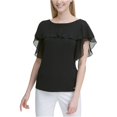 thumbnail image 1 of Blusa de Manga con vuelo Calvin Klein para mujer negro mediano, 1 of 2