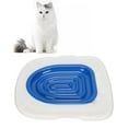 thumbnail image 5 of Cat Toilet Trainer, Cat Toilet Training Kit Reusable Strong Bearing Capacity Easy To Install Safe For Home For Pet Cleaning White Tray , 1 Blue Inner Support,White Tray, 1 Pink, 5 of 8