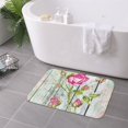 thumbnail image 6 of Kdxio Vintage Wood Background with Floral,16" x 24", Non-Slip Front Door Mats,Outdoor Welcome Mat Washable, 6 of 9