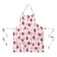 thumbnail image 2 of Strawberry Fruit Heart Daisy Checkered Apron-Garden Aprons for Women with Pockets-Cotton Linen Waterproof Kitchen Cooking Gardening Aprons Adjustable for Kitchen,Cooking,BBQ and Salon 33x27 Inch, 2 of 7