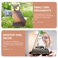 thumbnail image 2 of STRANDCHIC 4 Pcs Figurine de Hibou en Résine Statue en Forme de Hibou pour Jardin, 2 of 8