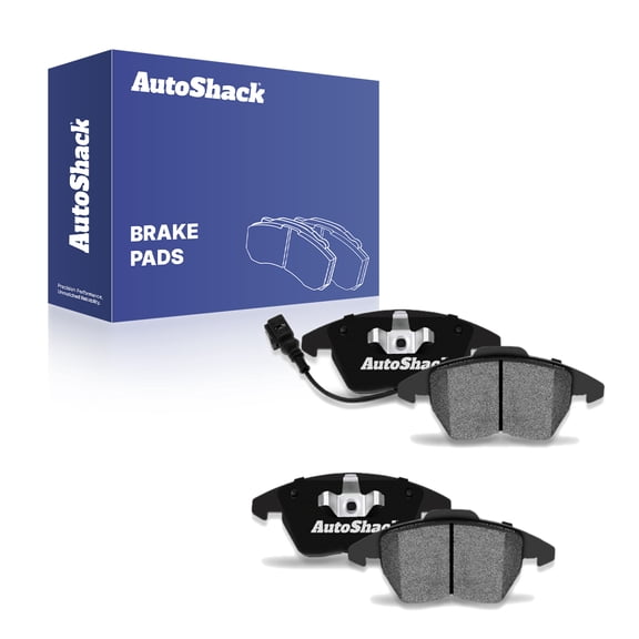 AutoShack Front Ceramic Brake Pad Set for Volkswagen, Jetta 2005-2018 Beetle 2012-2013 Golf 2010-2013 Passat 2006-2010 Rabbit 2006-2009 CC 2009-2012, FWD AWD L4 1.4L 1.8L 1.9L 2.0L L5 2.5L V6 3.6L