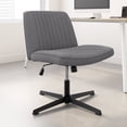 thumbnail image 1 of Sutton Armless Fabric Swivel Office Chair Grey, 1 of 1