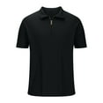 thumbnail image 6 of ZRGHAOYLQ Henley Shirt Big and Tall Mens Quater Zip Shirts Short Sleeve Plus Size Solid Tees Slim Fit Cooling Dress Shirt Lightweight Workout T Shirts, 6 of 6