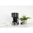 12Cup Black and Chrome Retro Style Drip Coffee Maker with Strength