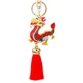 thumbnail image 5 of Mightlink Keychain Dragon Tassel Decor Stainless Exquisite Spring Festival New Year Gift Unisex Bag Decoration Pendant Key Holder Key Organizer, 5 of 7