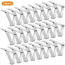Tablecloth Clips, Stainless Steel Tablecloth Clips Ideal Clips for Home, Kitchen, Restaurant, Weeding, Picnic, Patio and Party (24pcs)
