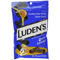 2 Bags Of Luden's Honey Licorice Throat Drops 30 Count Each