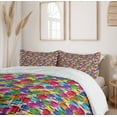 thumbnail image 6 of Ambesonne Colorful Duvet Cover Sets, Vintage Coffee House, 2-King, Multicolor, 6 of 7