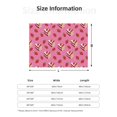 thumbnail image 5 of Rozeui Strawberry Cake for Flannel Blanket, Soft Fuzzy Plush King Blanket for Winter, Thick and Warm All-Season Bed Throw-50"x40", 5 of 6