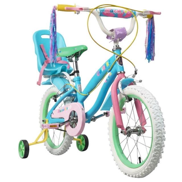 BICICLETA RODADA 16 BABYTEK SPRING CON PORTA MUÑECA