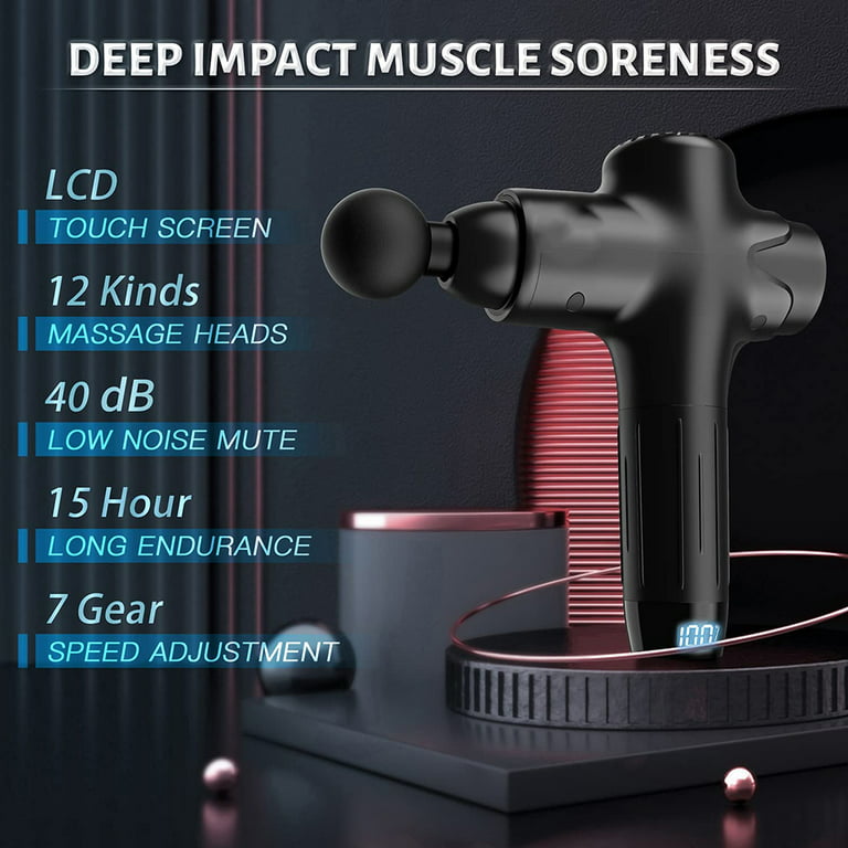 Muscle Massage Gun for Athletes — Percussion Handheld Deep Tissue Back  Massager for Sore Muscle Pain Relief & Recovery — Percussive Portable  Electric Body Massager Sports Drill — Massager Gun Gift, by ozzy4you
