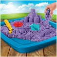 thumbnail image 3 of Kinetic Sand, Sandbox Playset with 1lb of Purple and 3 Molds, for Ages 3 and up, 3 of 8