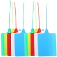 thumbnail image 1 of 100 etiquetas de etiquetado de envío, etiquetas de envío de plástico con bridas para cables, etiquetas de etiquetado de equipaje, 1 of 6