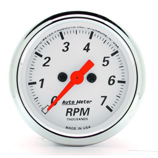 Auto Meter Products 1397 Tachometer Arctic White (TM)