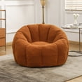 thumbnail image 2 of Jopath Bean Bag Chair for Adults and Kids,Oversized Bean Bag Sofa with Armrests Stuffed High-Density Foam,Lazy Sofa Floor Sofa for Living Room Bedroom,Orange, 2 of 10