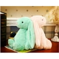 thumbnail image 5 of Conejo de peluche de orejas largas, lindo conejo grande jugando con un muñeco de conejo suave y lindo, durmiendo con un conejo grande junto a la cama., 5 of 5
