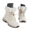 thumbnail image 3 of Women's Boots Thermal Footwear Insulated Mid Calf Warm Hiking Lined Boots for Outdoor Ladies, 3 of 9