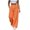 Orange, variant on JIAYUE Women's Pants Casual Solid Color Drawstring With Pockets Button Design And Side Slit Long Sweatpants For Daily Relaxed Fit Lightweight Breathable Wear