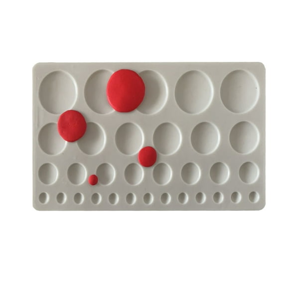 LSLJS Silicone Baking Molds Valentine's Day Love Heart Round Macaron Mat Fondant Chocolate Silicone Mold