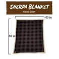 thumbnail image 6 of LazyOne Soft Polyester Sherpa Throw Blanket, Plaid and Animal Designs, One Size, Warm, Cozy (Grey Buffalo Plaid), 6 of 6