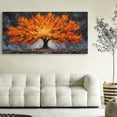 thumbnail image 5 of Canvas Wall Art for Living Room - Large Red Tree of Life Canvas Prints, Modern Abstract Nature Painting Wall Decor for Bedroom Bathroom and Office, 5 of 7