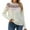 Beige, variant on dGslk Women’s Crewneck Knitted Pullover Sweater with Geometric Pattern Long Sleeve Soft Casual Winter Top for Everyday Wear Beige L