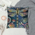 thumbnail image 2 of HENGT Bohemian Dragonfly Throw Pillow Covers Vintage Mandala Flowers Decorative Pillow Cases Exotic Boho Style Cushion Covers for Home Bed Sofa Office, 2 of 5